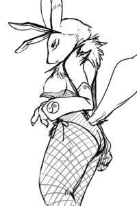 Rating: Questionable Score: 0 Tags: 2:3 anthro bandai_namco black_sclera blush breasts bunny_costume canid canine claws clothed clothing costume digimon digimon_(species) e621 facial_markings fake_ears fake_rabbit_ears female fishnet_clothing fur gloves hakuzendo handwear head_markings hi_res mammal markings monochrome renamon solo User: bunchy7s