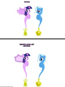 Rating: Safe Score: 0 Tags: 3:4 alternate_species blue_body blue_fur bottle container dialogue duo e621 english_text equid equine feathered_wings feathers female friendship_is_magic fur genie hair hasbro hi_res horn mammal multicolored_hair my_little_pony mythological_creature mythological_equine mythology navitaserussirus purple_body purple_eyes purple_fur purple_hair simple_background text trixie_(mlp) tumblr twilight_sparkle_(mlp) two_tone_hair unicorn url wings User: bunchy7s