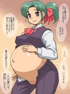 Rating: Explicit Score: 0 Tags: alpha_hatsuseno bangs black_eyebrows blush bowtie censored_text cleft_of_venus clothing dialogue earring earrings eyebrows_visible_through_hair eyes_visible_through_hair fat_mons female gradient_background green_hair hairbow hand_on_belly japanese_text jewelry long_sleeves nipples_visible_through_clothing open_fly partially_translated ponytail pregnant pussy pussy_blush ready_to_pop red_bow ribbon rule34 shirt_lift smile speech_bubble sweat sweatdrop tenseiani text tied_hair translation_request uniform vest_lift yokohama_kaidashi_kikou User: bunchy7s