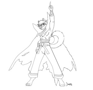 Rating: Safe Score: 0 Tags: 2011 4_toes 5_fingers anthro barefoot biped black_and_white body_wraps bottomwear canid canine canis cape clothing domestic_dog e621 eyewear feet fingers fuzzikayu gesture glasses hair hand_gesture husky kamina_(gurren_lagann) line_art looking_at_viewer male mammal monochrome nordic_sled_dog pants pointing pointing_up short_hair simple_background smile solo spitz standing tail tengen_toppa_gurren_lagann toes white_background User: bunchy7s