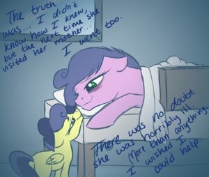 Rating: Safe Score: 0 Tags: duo e621 english_text equid equine feathered_wings feathers female feral green_eyes hair hasbro ill mammal multicolored_hair my_little_pony mythological_creature mythological_equine mythology pegasus probablyfakeblonde simple_background text tumblr two_tone_hair wings User: bunchy7s