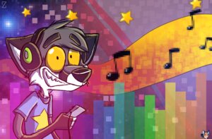 Rating: Safe Score: 0 Tags: 4_fingers anthro big_eyes big_head black_nose bokeh canid canine canis clothed clothing colorful_theme e621 electronics fingerless_(marking) fingers frutiger_metro fur gloves_(marking) grey_body grey_fur grey_hair hair headphones holding_object male mammal markings musical_note musical_symbol shirt short_hair smile solo symbol t-shirt teeth toony topwear white_body white_fur wolf y2k_(graphic_design) yellow_eyes zerda-fox User: bunchy7s