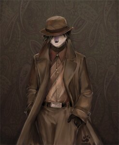 Rating: Safe Score: 0 Tags: anthro belt black_hair bottomwear bowler_hat brown_clothing brown_theme canid canine canis clothed clothing coat e621 fashion footprint fully_clothed fur gloves hair hand_in_pocket hands_in_both_pockets handwear hat headgear headwear male mammal pants pawprint pockets portrait purple_body purple_fur shirt simple_background solo suit textured_background three-quarter_portrait thumbclawz tokami topwear trenchcoat white_body white_fur wolf User: bunchy7s Rating: Safe Score: 0 Tags: anthro belt black_hair bottomwear bowler_hat brown_clothing brown_theme canid canine canis clothed clothing coat e621 fashion footprint fully_clothed fur gloves hair hand_in_pocket hands_in_both_pockets handwear hat headgear headwear male mammal pants pawprint pockets portrait purple_body purple_fur shirt simple_background solo suit textured_background three-quarter_portrait thumbclawz tokami topwear trenchcoat white_body white_fur wolf User: bunchy7s