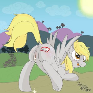 Rating: Explicit Score: 0 Tags: 1:1 2014 anus blonde_hair blush bodily_fluids body_blush butt butt_blush cloud cutie_mark derpy_hooves_(mlp) e621 english_text equid equine feathered_wings feathers female feral friendship_is_magic fur genital_fluids genitals grey_body grey_feathers grey_fur hair hasbro mammal misturnsfw my_little_pony mythological_creature mythological_equine mythology outside pegasus presenting presenting_hindquarters raised_tail sky solo tail text tongue vaginal_fluids vulva wings User: bunchy7s