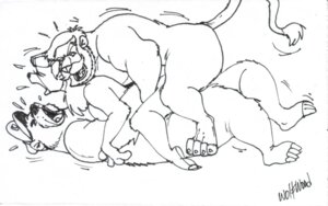 Rating: Explicit Score: 0 Tags: 1girls 2boys anthro anthro_only baloo bear captain_william_stansbury disney female fur furry male mammal monochrome rebecca_cunningham rough_sketch rule34 straight talespin ursine wolfwood User: bunchy7s