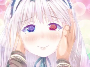 Rating: Safe Score: 0 Tags: 4:3 animate_inanimate blush bodyless detachable detachable_head detachable_limbs doll duo e621 female hair headless heterochromia holding_head human human_only humanoid living_doll long_hair looking_at_viewer mammal monster_girl_(genre) not_furry sei_monmusu_gakuen smile vanadis User: bunchy7s