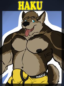 Rating: Explicit Score: 0 Tags: 3:4 alaskan_malamute amwulf anthro biceps big_muscles briefs bulge canid canine canis character_badge_(artwork) clothed clothing domestic_dog e621 erection erection_under_clothing fur haku_(maneater) hi_res hybrid looking_at_viewer male mammal muscular muscular_anthro muscular_male nordic_sled_dog solo spitz tail tenting tongue tongue_out topless underwear wolf User: bunchy7s