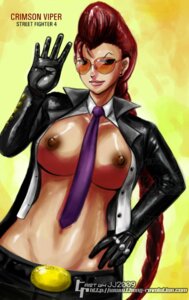 Rating: Explicit Score: 0 Tags: between_breasts braid breasts capcom crimson_viper dark-skinned_female dark_skin earrings female female_only gloves human jacket jewelry john_joseco leather long_hair midriff milf necktie necktie_between_breasts open_clothes open_shirt orange-tinted_eyewear pompadour red_hair rule34 smirk solo straight_hair street_fighter street_fighter_iv sunglasses tinted_eyewear watermark User: bunchy7s