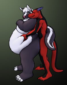 Rating: Questionable Score: 0 Tags: 2010 2_horns anthro belly belly_grab belly_hug belly_rub big_belly cuddling dragon duo e621 eye_contact fluffylai fondling grope hand_on_belly holding_belly horn hug hugging_another hugging_from_behind looking_at_another looking_back love_handles male male/male mammal mephitid moobs mythological_creature mythological_scalie mythology nude obese obese_anthro obese_male overweight overweight_anthro overweight_male scalie skunk standing tail User: bunchy7s