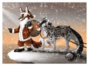 Rating: Safe Score: 0 Tags: 2011 anthro border canid canine canis christmas conditional_dnp duo e621 felid feral fox gesture hand_gesture holidays hybrid male mammal nightfox outside pantherine pointing quadruped red_fox rudolph_the_red-nosed_reindeer santa_claus side_view snow snow_leopard snowing tail tani_da_real tanidareal_(character) true_fox white_border wolf User: bunchy7s