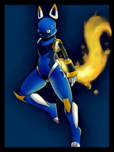 Rating: Safe Score: 0 Tags: 3:4 ambiguous_gender android anthro arkaid blue_background blue_body canid canine domestic_cat e621 ear_markings esix facial_markings felid feline felis fire fox glowing hair head_markings lagomorph leporid machine mammal markings mascot mascot_contest midriff nude pose rabbit robot robot_anthro rodent sciurid simple_background smile solo tail tree_squirrel yellow_eyes User: bunchy7s