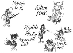 Rating: Safe Score: 0 Tags: animaniacs anthro baraka_(mortal_kombat) buster_bunny canid canine crossover dizzy_devil e621 english_text female fifi_la_fume fox group kitana_(mortal_kombat) lagomorph leporid male mammal mephitid mileena miles_prower minerva_mink mink monochrome mortal_kombat mustelid musteline parody plucky_duck rabbit red_fox reptile_(mortal_kombat) scorpion_(mortal_kombat) sega simple_background skunk sonic_the_hedgehog_(series) sonic_x striped_skunk sub-zero tail text tiny_toon_adventures true_fox true_musteline unknown_artist warner_brothers white_background User: bunchy7s