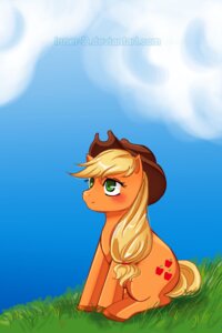 Rating: Safe Score: 0 Tags: applejack_(mlp) blonde_hair clothing cutie_mark e621 earth_pony equid equine female feral friendship_is_magic green_eyes hair hasbro hat headgear headwear horse inner_d mammal my_little_pony pony quadruped solo tail User: bunchy7s