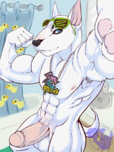 Rating: Explicit Score: 0 Tags: 3:4 abs animal_genitalia anthro balls bathroom biceps big_muscles big_penis biped blue_eyes bull_terrier bulliewut canid canine canis digital_media_(artwork) domestic_dog e621 erection eyewear flexing foreskin fur genitals glasses humanoid_genitalia humanoid_penis hunting_dog jewelry looking_at_viewer male mammal muscular muscular_anthro muscular_male necklace nipples nude pecs penis pose pubes retracted_foreskin shaded sheath solo spazzyhusky standing sunglasses tail terrier thick_penis white_body white_fur User: bunchy7s