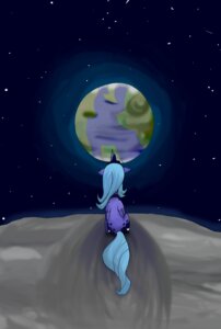 Rating: Safe Score: 0 Tags: blue_body blue_feathers detailed_background e621 earth equid equine feathered_wings feathers female feral friendship_is_magic hasbro hi_res horn mammal moon my_little_pony mythological_creature mythological_equine mythology nude on_the_moon planet princess_luna_(mlp) qaxis rear_view sitting solo space tail toony winged_unicorn wings User: bunchy7s
