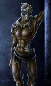 Rating: Safe Score: 0 Tags: 3:5 abs alien bioware brown_body brown_skin cloth clothed clothing detailed_background e621 electronic_arts front_view garrus_vakarian looking_at_viewer male mass_effect morie91 muscular muscular_male portrait raised_arm restricted_palette simple_background skimpy solo standing three-quarter_portrait topless turian User: bunchy7s