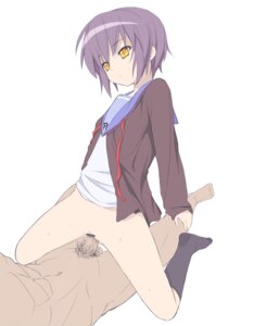 Rating: Explicit Score: 0 Tags: bottomless censored clothed_sex clothing expressionless female female_on_top flat_chest footwear male nagato_yuki nnyu orange_eyes penis pubic_hair purple_hair pussy rule34 school_uniform serafuku sex shaved_pussy short_hair socks suzumiya_haruhi_no_yuuutsu vaginal_penetration User: bunchy7s