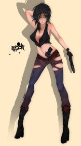 Rating: Questionable Score: 0 Tags: black_hair clothing e621 female fingerless_gloves gloves grandfathered_content hair handwear human human_only mammal not_furry slugbox solo weapon User: bunchy7s