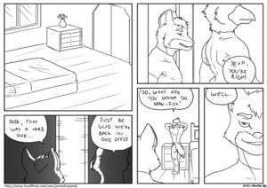 Rating: Safe Score: 0 Tags: anthro avian beak bird black_and_white canid canine clothed clothing comic detailed_background dialogue digital_drawing_(artwork) digital_media_(artwork) duo e621 english_text falco_lombardi fox fox_mccloud hands_behind_head inside james_howard male male/male mammal monochrome multiple_scenes nintendo rear_view standing star_fox tail text url User: bunchy7s Rating: Safe Score: 0 Tags: anthro avian beak bird black_and_white canid canine clothed clothing comic detailed_background dialogue digital_drawing_(artwork) digital_media_(artwork) duo e621 english_text falco_lombardi fox fox_mccloud hands_behind_head inside james_howard male male/male mammal monochrome multiple_scenes nintendo rear_view standing star_fox tail text url User: bunchy7s
