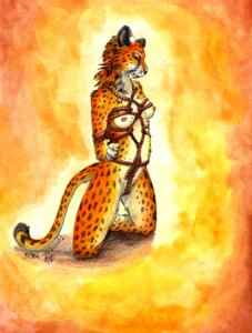 Rating: Questionable Score: 0 Tags: 2010 alma_aurora anthro bdsm bondage bound breasts cheetah e621 felid feline female hands_behind_back mammal nipples nude rope solo submissive submissive_female tail User: bunchy7s