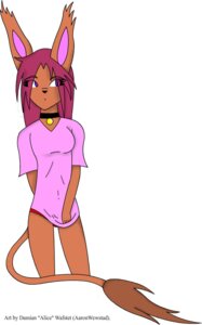 Rating: Questionable Score: 0 Tags: a'somnile anthro black_nose bottomless brown_body brown_fur clothed clothing collar damian_wafstet e621 eyebrows female fur hair heterochromia mammal panties purple_eyebrows purple_eyes purple_hair shirt shy simple_background solo standing tail tail_tuft topwear tuft underwear white_background yetria_d'terra User: bunchy7s