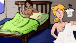 Rating: Explicit Score: 0 Tags: carla_the_swordmaster female guybrush_threepwood monkey_island rule34 tagme User: bunchy7s