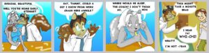 Rating: Safe Score: 0 Tags: anthro comic dialogue duo e621 english_text female furwillfly human male mammal rodent sciurid tail text tree_squirrel User: bunchy7s