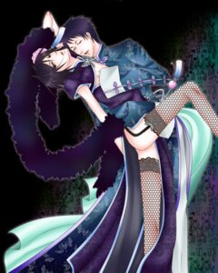 Rating: Explicit Score: 0 Tags: 2boys ass black_hair crossdressing kuroshitsuji lau lowres male multiple_boys multiple_males rule34 sebastian_michaelis thighhighs yaoi User: bunchy7s