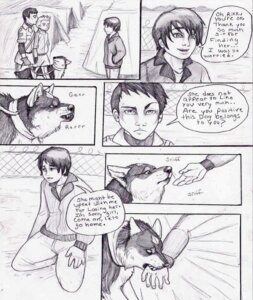 Rating: Safe Score: 0 Tags: ambiguous_gender canid canine canis comic coop_(wrng) dialogue e621 english_text feral graphite_(artwork) greyscale group human male mammal monochrome natsume_(wrng) natsumewolf oz_(wrng) rikku text traditional_media_(artwork) wolf wolf's_rain wolf's_rain_next_generation User: bunchy7s