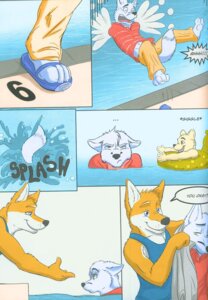 Rating: Safe Score: 0 Tags: annoyed anthro black_nose blue_eyes bottomwear canid canine canis claws clothed clothing comic dialogue e621 elliot_(fluke) english_text fluke fox fur green_eyes group half-closed_eyes hi_res lifeguard looking_back looking_up male mammal motion_of_the_ocean narrowed_eyes open_mouth orange_body orange_fur pants ryan_(fluke) shirt smile solo_focus splash swimming_pool tail tank_top text tongue topwear water wet white_body white_fur wolf young young_anthro young_male User: bunchy7s