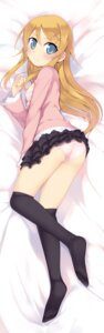Rating: Explicit Score: 0 Tags: ass black_legwear black_thighhighs blonde_hair blue_eyes blush bra dakimakura female female_only highres human kashiwamochi_yomogi kousaka_kirino legs lingerie long_hair long_image lying open_clothes ore_no_imouto_ga_konna_ni_kawaii_wake_ga_nai panties pointy_chin rule34 solo tall_image thighhighs underwear User: bunchy7s