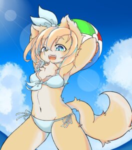 Rating: Questionable Score: 0 Tags: anthro ball beach_ball bikini breasts canid canine clothed clothing cloud e621 female fox hair holding_ball holding_object inflatable kemono mammal notama outside pool_toy seaside skimpy sky solo summer swimwear tail two-piece_swimsuit water young young_anthro young_female User: bunchy7s