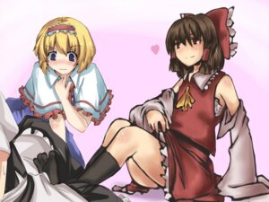 Rating: Explicit Score: 0 Tags: alice_margatroid blonde_hair bulge clothed_female feet female female_footjob footjob footjob_over_clothes footjob_with_legwear footwear human marisa_kirisame reimu_hakurei rule34 sitting sockjob socks toe_socks toes touhou yuri User: bunchy7s
