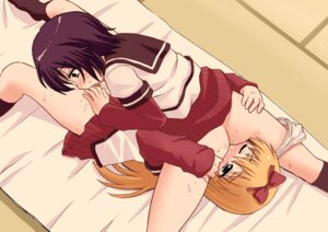Rating: Explicit Score: 0 Tags: 69 ass ass_grab black_hair black_legwear blonde_hair blush bow clothing cunnilingus female funami_yui hairbow licking lying multiple_females multiple_girls on_back oral panties panties_around_leg panties_around_one_leg pudding320 pussy pussy_juice rule34 school_uniform serafuku sweat tongue toshinou_kyouko underwear white_panties wince yuri yuru_yuri User: bunchy7s