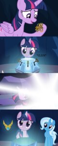 Rating: Safe Score: 0 Tags: 2013 absurd_res beavernator blue_body blue_fur blue_hair comic cutie_mark duo e621 english_text equid equine feathered_wings feathers female feral friendship_is_magic fur glowing gold_(metal) hair hasbro hi_res holding_key holding_object horn jewelry key keyhole levitation locks looking_at_object magic mammal multicolored_hair my_little_pony mythological_creature mythological_equine mythology necklace open_mouth purple_body purple_eyes purple_feathers purple_fur purple_hair smile text trixie_(mlp) twilight_sparkle_(mlp) two_tone_hair unicorn white_hair winged_unicorn wings User: bunchy7s
