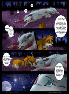 Rating: Questionable Score: 0 Tags: blank_(ruki) blood bodily_fluids canid canine canis comic death detailed_background dieing digital_media_(artwork) dipstick_tail duo e621 female feral fox full_moon grief kesh_(ruki) male mammal markings moon mother_(lore) nature night outside parent_(lore) quadruped rukifox sad sky star starry_sky tail tail_markings watermark wolf User: bunchy7s