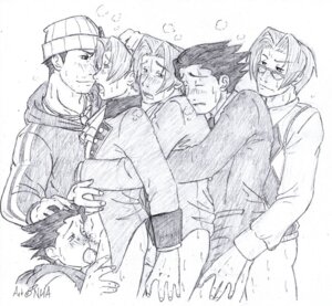 Rating: Explicit Score: 0 Tags: 6+boys 6boys anal bottomless group_sex gyakuten_saiban human male male_only miles_edgeworth multiple_males naruhodou_ryuuichi narumistu nekohellangel oral penis rule34 selfcest tagme train wrightworth yaoi User: bunchy7s
