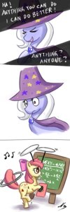 Rating: Safe Score: 0 Tags: 123hamster 1:3 accessory accordion amber_eyes apple_bloom_(mlp) bow_(feature) bow_accessory bow_ribbon cape clothing comic cutie_mark disk e621 earth_pony english_text equid equine eyes_closed female feral friendship_is_magic hair hair_accessory hair_bow hair_ribbon hasbro hat headgear headwear hi_res horn horse hula_hoop long_hair mammal math multimark musical_instrument my_little_pony mythological_creature mythological_equine mythology pony quadruped red_hair ribbons short_hair simple_background tail text trixie_(mlp) unicorn white_background white_hair wizard_hat yellow_body young young_feral User: bunchy7s