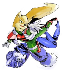 Rating: Safe Score: 0 Tags: anthro blue_body blue_boots blue_clothing blue_footwear blue_fur blue_hair bodysuit boots canid canine canon_couple clothing duo e621 female footwear fox fox_mccloud fur gloves hair handwear holstered_pistol jumpsuit krystal_(star_fox) male mammal nintendo red_boots red_clothing red_footwear shoes shoulder_pads skinsuit star_fox tight_clothing topwear undo vest white_body white_fur User: bunchy7s