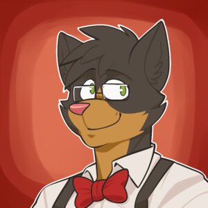 Rating: Safe Score: 0 Tags: 1:1 anthro black_body black_fur bow_(feature) bow_tie domestic_cat e621 eyewear felid feline felis fur glasses green_eyes male mammal pink_nose simple_background smile solo vasuki User: bunchy7s