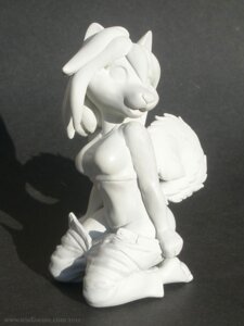Rating: Questionable Score: 0 Tags: 2011 3:4 anthro canid canine clothed clothing e621 female figurine grandfathered_content mammal michele_light partially_clothed sculpture solo statue tail User: bunchy7s