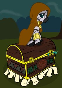 Rating: Safe Score: 0 Tags: cloak clothing crossover detailed_background discworld duo e621 equid equine female feral friendship_is_magic hasbro hi_res looking_at_viewer lowkey luggage mammal my_little_pony outside sad sapient_pearwood sitting stripes the_luggage toony zebra zecora_(mlp) User: bunchy7s