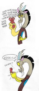 Rating: Safe Score: 0 Tags: antlers big_macintosh_(mlp) chimera comic dialogue discord_(mlp) draconequus e621 earth_pony english_text equid equine feathered_wings feathers feral friendship_is_magic green_eyes hasbro hi_res horn horse humor male mammal mickeymonster my_little_pony plow_yoke pony red_eyes scared simple_background text white_background wings User: bunchy7s Rating: Safe Score: 0 Tags: antlers big_macintosh_(mlp) chimera comic dialogue discord_(mlp) draconequus e621 earth_pony english_text equid equine feathered_wings feathers feral friendship_is_magic green_eyes hasbro hi_res horn horse humor male mammal mickeymonster my_little_pony plow_yoke pony red_eyes scared simple_background text white_background wings User: bunchy7s