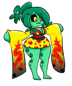 Rating: Safe Score: 0 Tags: asian_clothing big_breasts breasts cacturne cleavage clothed clothing e621 east_asian_clothing elemental_creature female flora_fauna generation_3_pokemon goo-connected_lips humanoid japanese_clothing jigglybutts kimono nintendo non-mammal_breasts not_furry plant pokemon pokemon_(species) solo thick_thighs wide_hips yellow_eyes User: bunchy7s