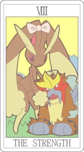 Rating: Safe Score: 0 Tags: ambiguous_gender anthro card card_template duo e621 english_text entei feral fortune_telling generation_2_pokemon generation_4_pokemon lagomorph legendary_pokemon lopunny major_arcana mammal miji nintendo open_mouth pokemon pokemon_(species) red_eyes red_sclera ribbons roman_numeral strength_(tarot) tarot tarot_card text User: bunchy7s Rating: Safe Score: 0 Tags: ambiguous_gender anthro card card_template duo e621 english_text entei feral fortune_telling generation_2_pokemon generation_4_pokemon lagomorph legendary_pokemon lopunny major_arcana mammal miji nintendo open_mouth pokemon pokemon_(species) red_eyes red_sclera ribbons roman_numeral strength_(tarot) tarot tarot_card text User: bunchy7s