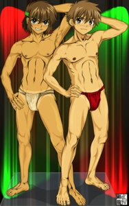 Rating: Questionable Score: 0 Tags: 2boys blush crossover dark_nipples fundoshi gouryu headband male male_only multiple_boys multiple_males muscles nipples red_underwear rule34 ryu-oh skin_contrast stripper syaoran_li tanline teenage_male tsubasa_chronicle underwear white_underwear User: bunchy7s
