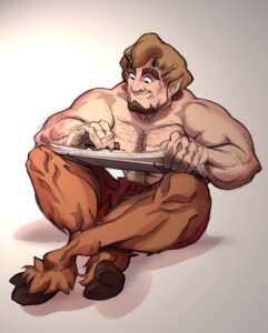 Rating: Questionable Score: 0 Tags: barazoku clothed clothing demon e621 hairy hooves horn humanoid_pointy_ears kupopo kupopo_(character) male muscular muscular_male pointy_ears satyr solo split_form topless User: bunchy7s