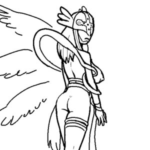 Rating: Explicit Score: 0 Tags: angewomon ass bandai_namco breasts digimon female female_focus female_only looking_back nipples noill rule34 sketch User: bunchy7s