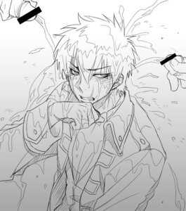 Rating: Explicit Score: 0 Tags: 3boys gintama golden_shower hijikata_toshiro humiliation inukkoro jacket male male_only monochrome peeing penis rule34 short_hair sketch solo urine watersports yaoi User: bunchy7s