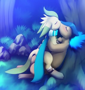 Rating: Questionable Score: 0 Tags: alternate_color ambiguous_gender blush darkmirage detailed_background duo e621 eeveelution eyes_closed feral fire forest generation_2_pokemon generation_4_pokemon grass hug kissing leacrea leafeon love nature nintendo outside plant pokemon pokemon_(species) rock tail tongue tree typhlosion User: bunchy7s